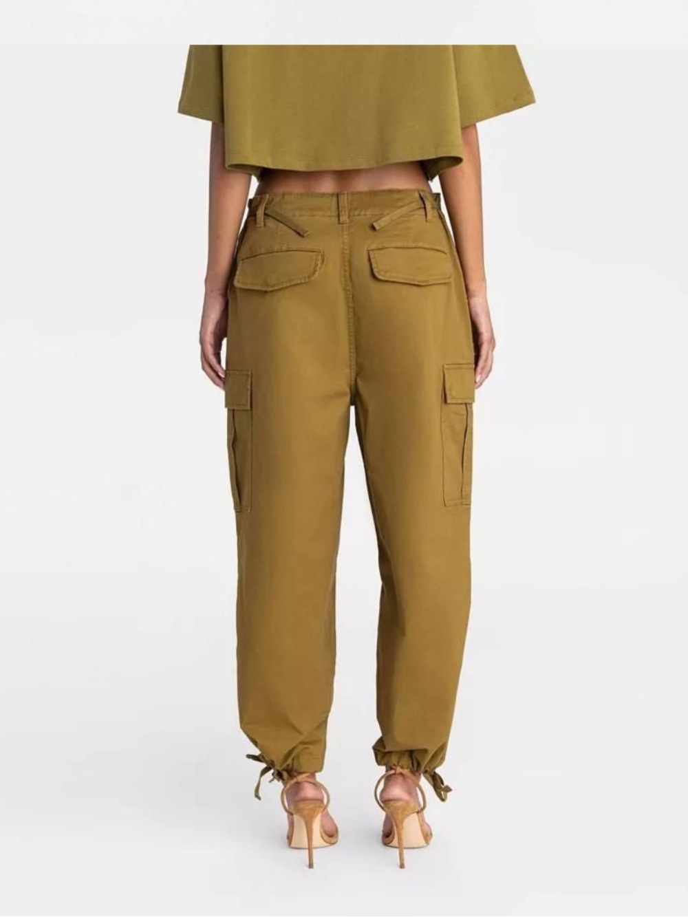 KBB dark Tan  Cargo Jogger Pants for Women - Picture 2 of 6